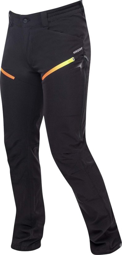 Softshellové outdoorové kalhoty Ardon Creatron, černé / neon